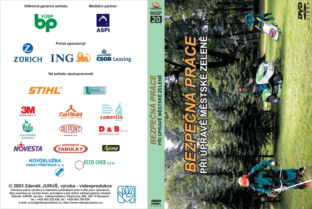 Bezpečná práce při činostech spojenných s ošetřováním zeleně v obcích a městech