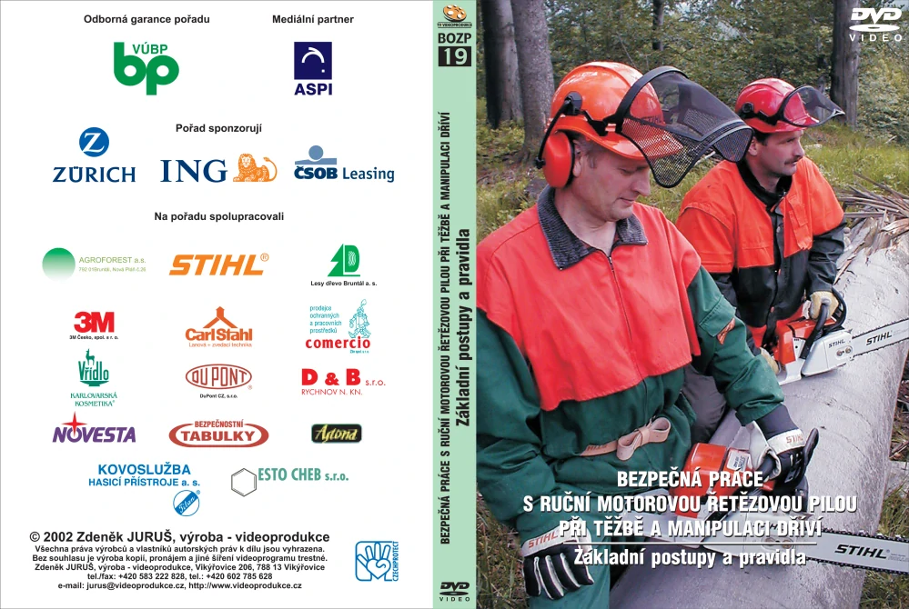 Bezpečná práce - s ruční motorovou pilou při těžbě a manipulaci dříví