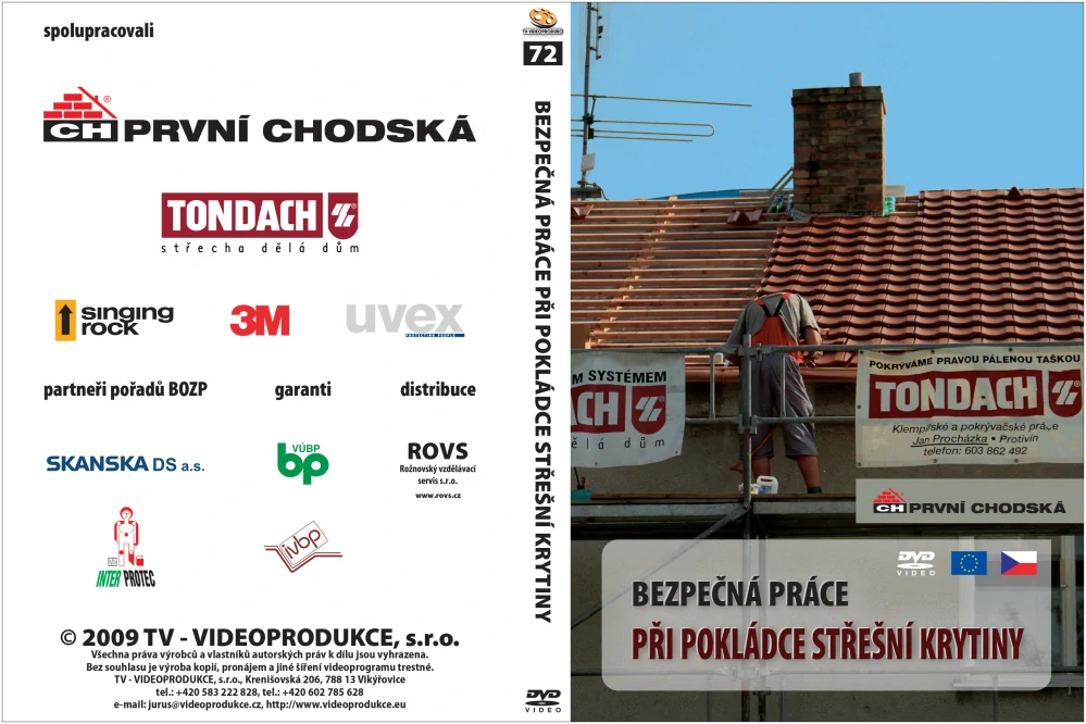 Bezpečná práce při pokládce střesní krytiny