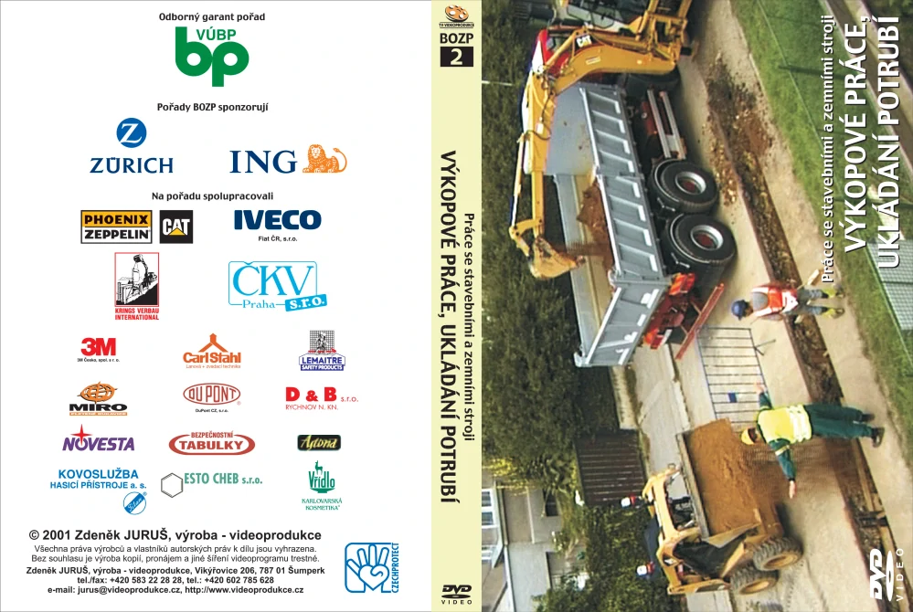 Práce se stavebními a zemními stroji Provádění výkopů, ukládání potrubí