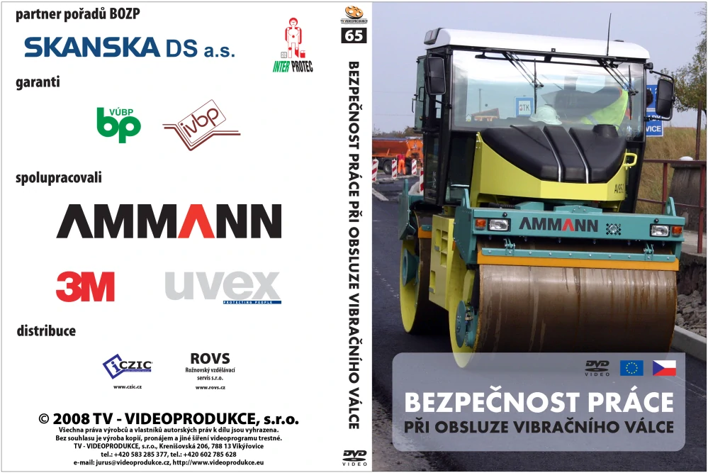 Bezpečnost práce při obsluze vibračního válce